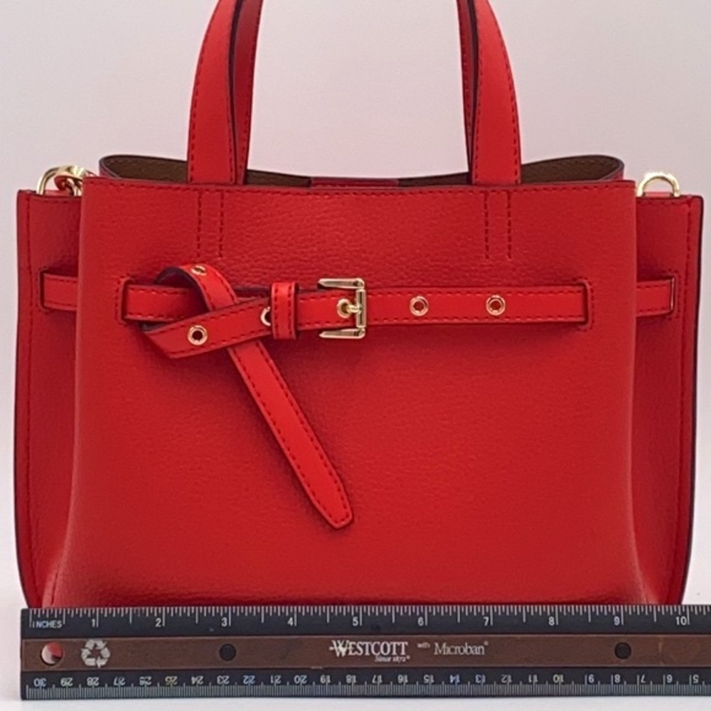 MICHAEL KORS EMILIA SMALL SATCHEL DARK SANGRIA - Picture 12 of 16